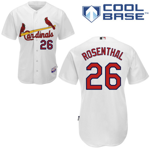 Trevor Rosenthal #26 mlb Jersey-St Louis Cardinals Women's Authentic Home White Cool Base Baseball Jersey
